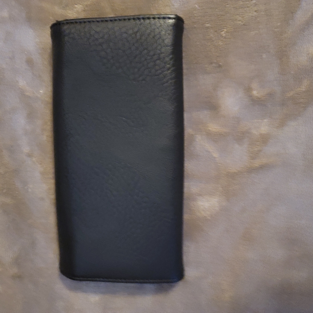 Unknown Source Black With Silver Hardware Wallet. - image 3